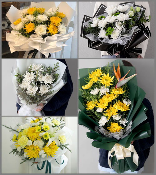 江苏南通通州区三余镇海晏村白事花束代送